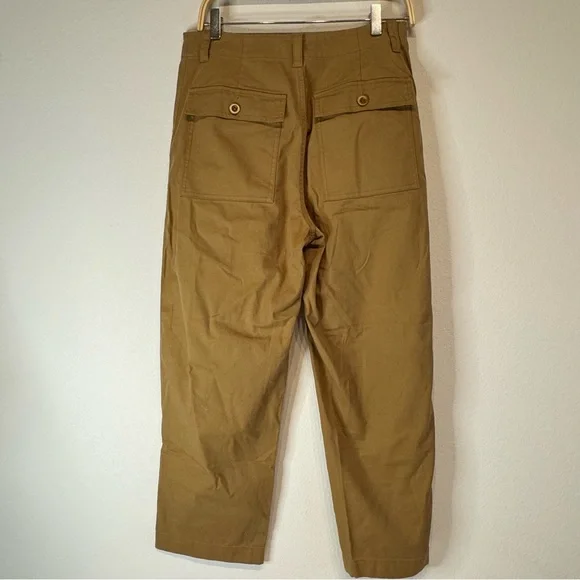 Jenni Kayne Ranger Trouser Utility Cotton Casual Tan Size 8